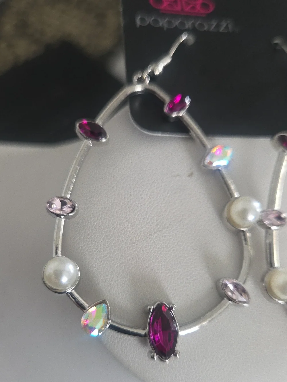 Paparazzi Gem Pearl  Multi Earrings NWT